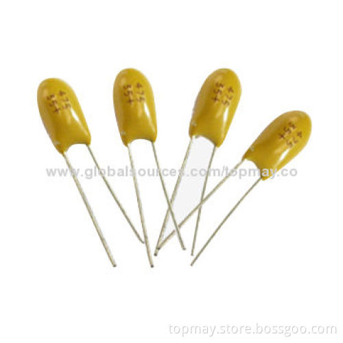 Radial Tantalum Capacitor with Low Current Leakage, Suitable for Military and Computer Applications